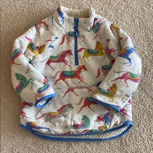 Boden 1/4 zip reversible sweater